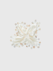 Tahlie Shell Detail Scrunchie Cream