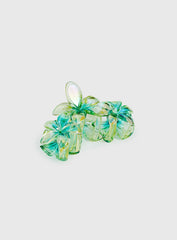 Radiant Beam Floral Hair Clip Yellow / Green