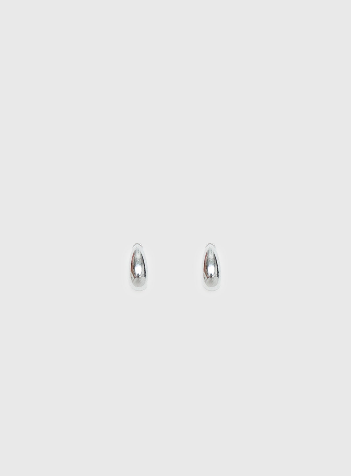 Avaline Stainless Steel Stud Earrings Silver