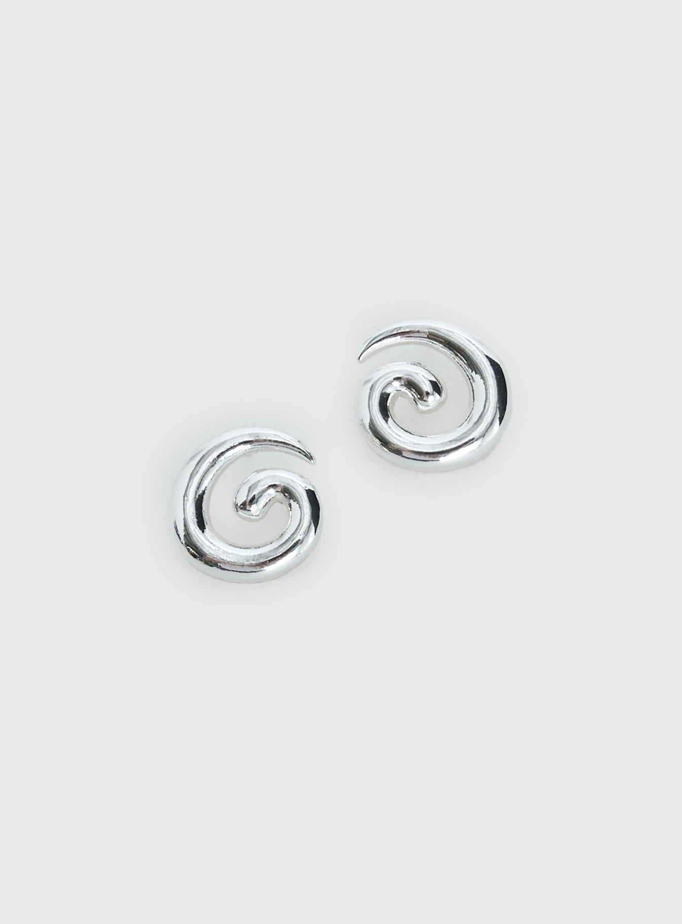 Sold On You Spiral Earrings Silver