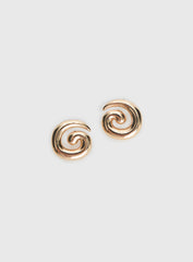 Sold On You Spiral Earrings Gold