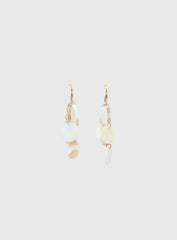 Elizabette Shell Earrings White